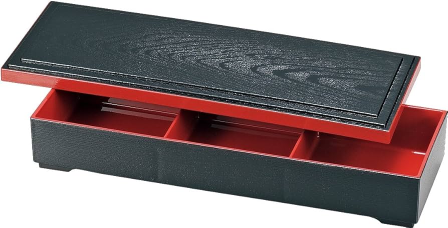 Amazon｜正和 松花堂弁当箱 長角松華堂 12.0 内朱 サイズ:約W38